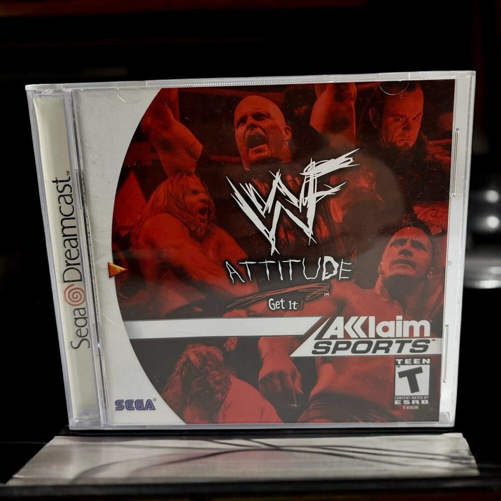 WWF Attitude Get It Sega Dreamcast DC Video Game Complete CIB Wrestling